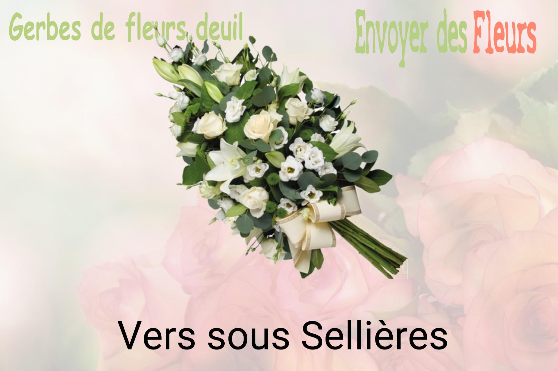 Gerbe de fleurs de deuil livrée à Vers-sous-Sellières